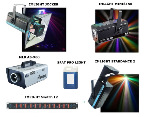 Аренда, прокат - комплекты светового оборудования, комплекты света.